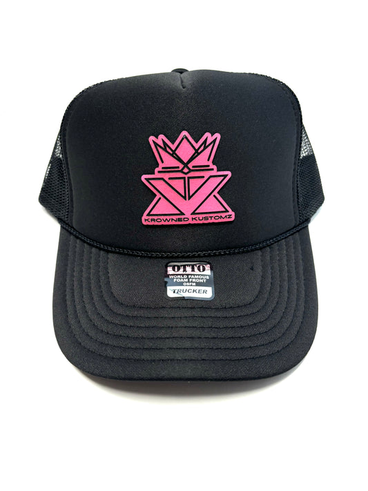 Black w/ Pink Trucker Hat